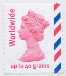Worldwide 40gr airmail stamp