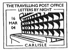 Travelling post office sorting frame