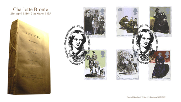 Norvic official limited edition first day cover for Jane Eyre stamp set