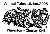 Animal Tales postmark showing Crocky Trail Waverton www.crockytrail.co.uk