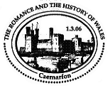 postmark showing Caernarfon Castle.