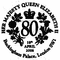 postmark showing crown and national floral emblems.