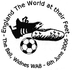 Postmark showing football and Addidas boots.