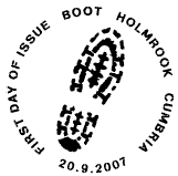 Boot First Day of Issue postmark for British Army Uniforms set 20 September 2007.