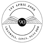 Postmark showing RAF wings .