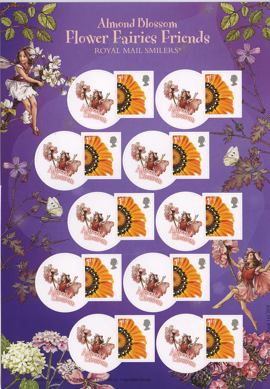 Royal Mail Smilers for Kids stamps Flower Fairies Friends.
