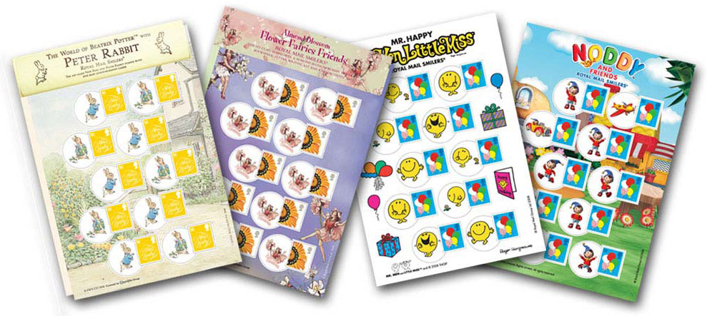Stamps for Kids - four packs.
