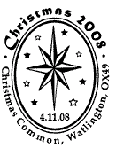 Postmark showing a star.