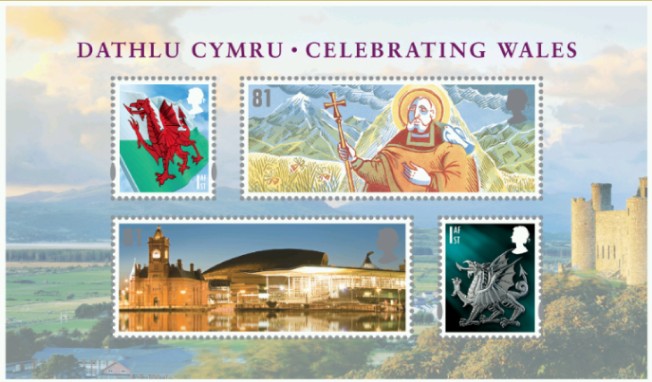 Celebrating Wales Stamp Miniature sheet