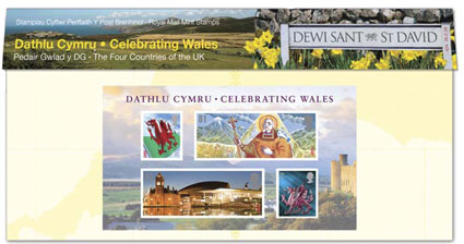 Royal Mail Celebrating Wales Presentation Pack.
