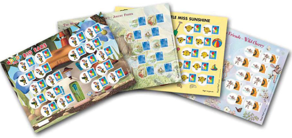 Smilers for Kids 2009 sheets of 20 stamps.