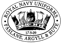 Postmark showing naval crest.