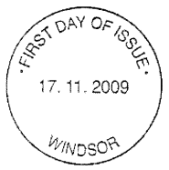 Official non-pictorial Windsor postmark for recorded signed for definitives.