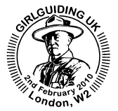London Postmark showing Lord Baden Powell.