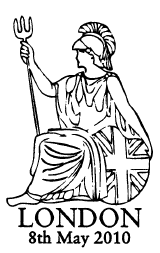 London postmark depicting Britannia.