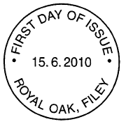 Non-pictorial Royal Oak first day of issue postmark.