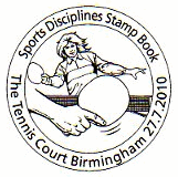 postmark showing table tennis.