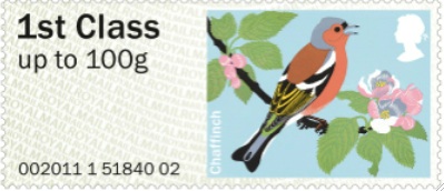 Pictorial Faststamps - birds 2 - chaffinch.