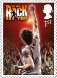 We will rock you London Musicals stamp.