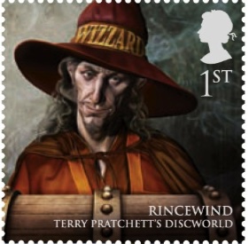 Rincewind the Wizard Discworld Stamp.