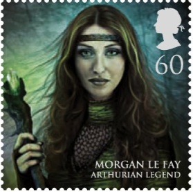 Morgan Le Fey or Morgana stamp: KIng Arthur.