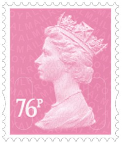 New 76p Machin definitive issued 29 March 2011.