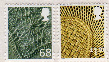 Northern Ireland 68p & £1.10 stamps issued 29.3.11.