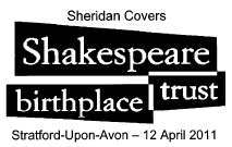 postmark showing legend Shakespeare Birthplace Trust.