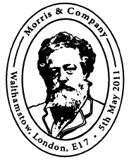 postmark portrait of William Morris.