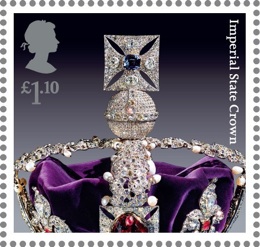 Crown Jewesl stamp - Imperial State Crown