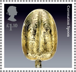 Crown jewels stamps - Coronation Spoon.