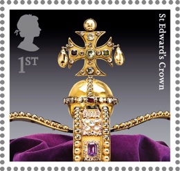 Crown Jewesl stamp - St Edwards Crown.