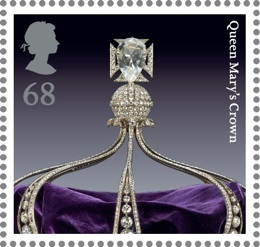 Crown Jewesl stamp - Queen mary's Crown.