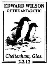 Postmark showing penguins.