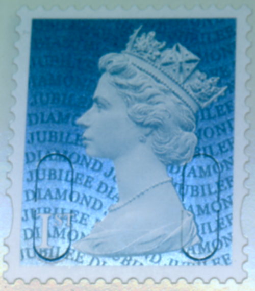 Diamond Jubilee definitive from counter sheets.