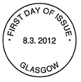 Glasgow, non-pictorial official postmark.