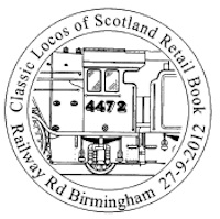Postmark showing steam locomotive footplate.