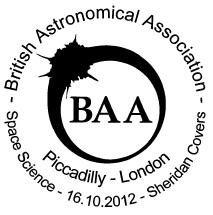 British Astronomical Association, BAA, Piccadilly, London postmark.