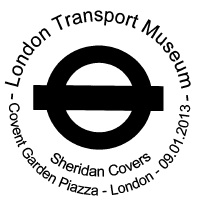 Postmark showing London Transportlogo.