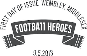 Official football heroes Wembley postmark.