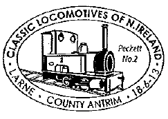Postmark showing Peckett No 2 locomtive.