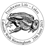 Postmark showing a toad.