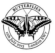 Postmark showing Swallowtail butterfly.