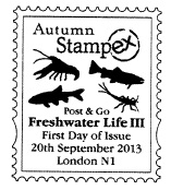 Stampex fd postmark for River life issue.