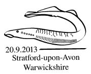 Postmark showing a fish.