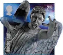 Weeping Angel 2nd class Dr Who stamp.