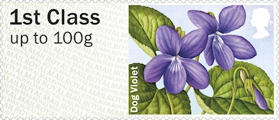 Post and Go stamp with Dog Violet.