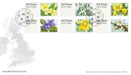 Spring blooms official first day cover.