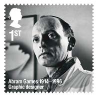 Abram Games stamp.