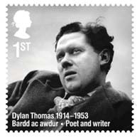Dylan Thomas stamp.